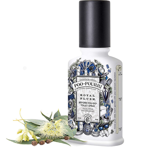 Poo-Pourri Before-You-Go Toilet Spray 4-Ounce Bottle, Royal Flush Scent