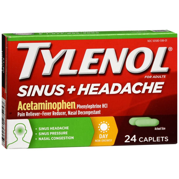 TYLENOL Sinus + Headache Caplets Day - 24 CP