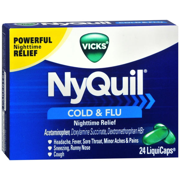 Vicks NyQuil Cold & Flu LiquiCaps - 24 CP