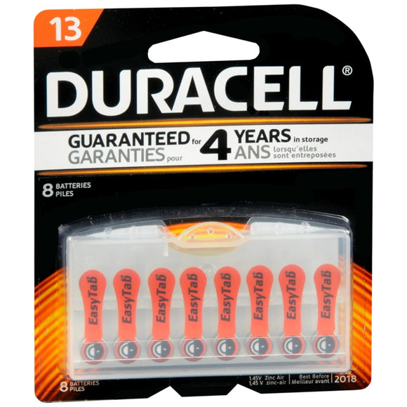 Duracell Hearing Aid Batteries 13 - 8 EA