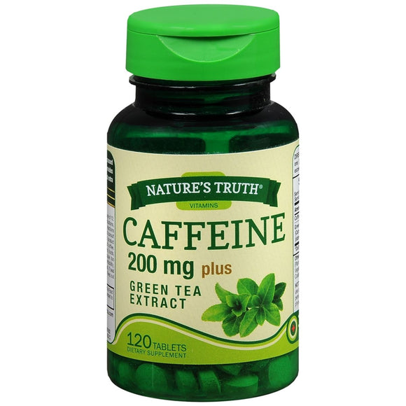 Nature's Truth Caffeine 200 mg Plus Green Tea Extract Tablets - 120 TB