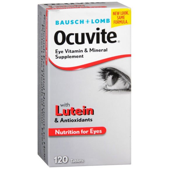 Bausch + Lomb Ocuvite Eye Vitamin & Mineral Supplement with Lutein & Antioxidants Tablets - 120 TB