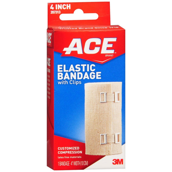 ACE Elastic Bandage with Clips 4 Inch - 1 EA