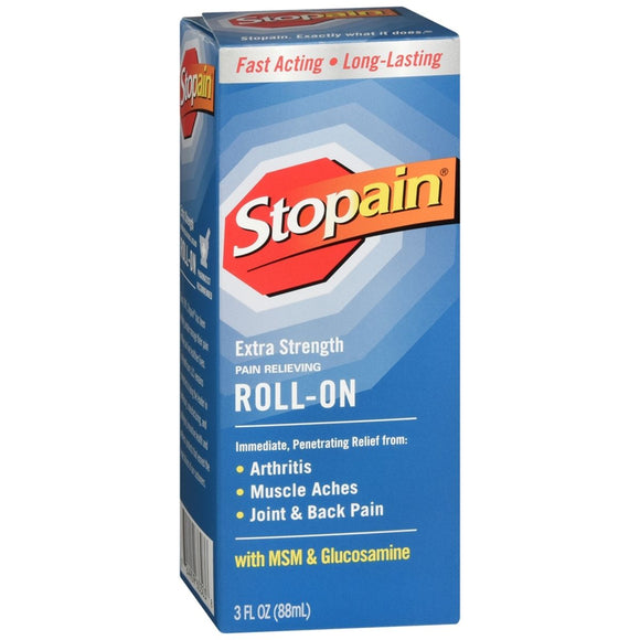 Stopain Extra Strength Pain Relieving Roll-On - 3 OZ