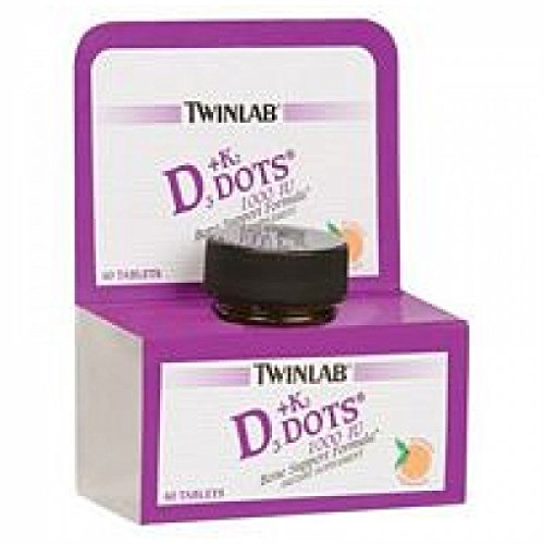 Twinlab Vit D3 1000 & K2 Dots