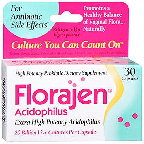 Florajen Nutritional Supplement Capsules, 30 Count - Buy Packs and Save (Pack of 2)