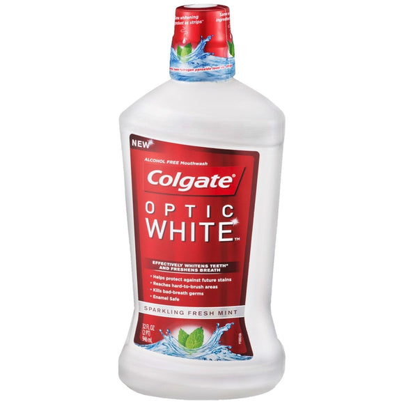 Colgate Optic White Mouthwash Sparkling Fresh Mint - 32 OZ