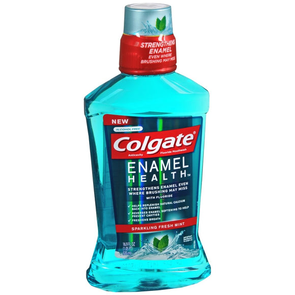 Colgate Enamel Health Anticavity Fluoride Mouthwash Sparkling Fresh Mint - 500 ML