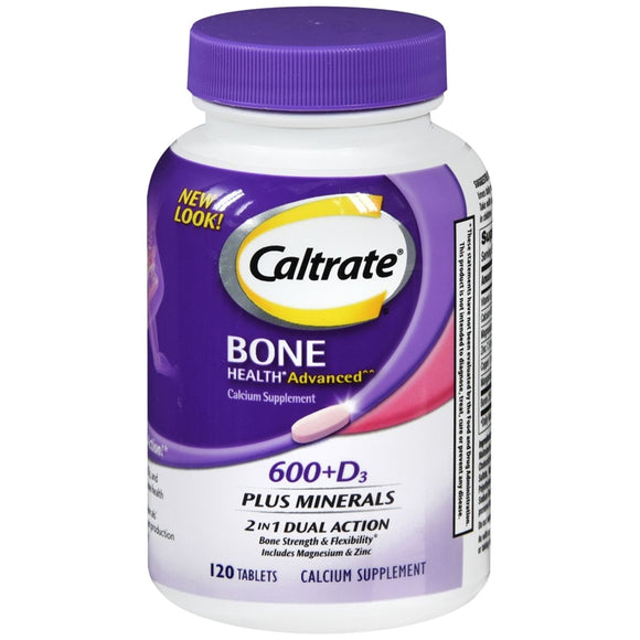 Caltrate 600+D3 Plus Minerals Tablets - 120 TB