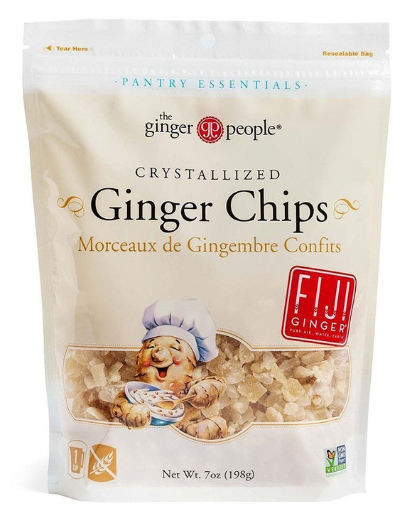 Ginger People Crystallized Ginger Chips - Bakers Cut - 7 oz