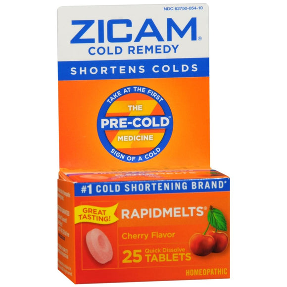 Zicam Cold Remedy RapidMelts Cherry Flavor - 25 EA