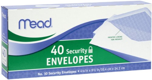 Mead Envelopes Security # 10