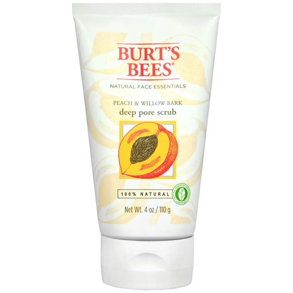 Burt's Bees Peach & Willow Bark Deep Pore Scrub - 4 OZ