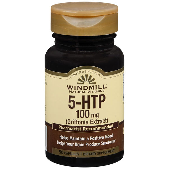 Windmill 5-HTP 100 mg (Griffonia Extract) Capsules - 50 CP