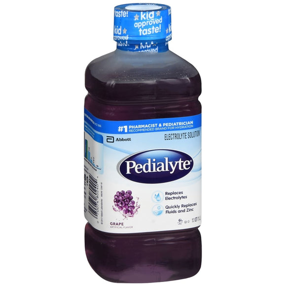 Pedialyte Electrolyte Solution Grape - 33.8 OZ