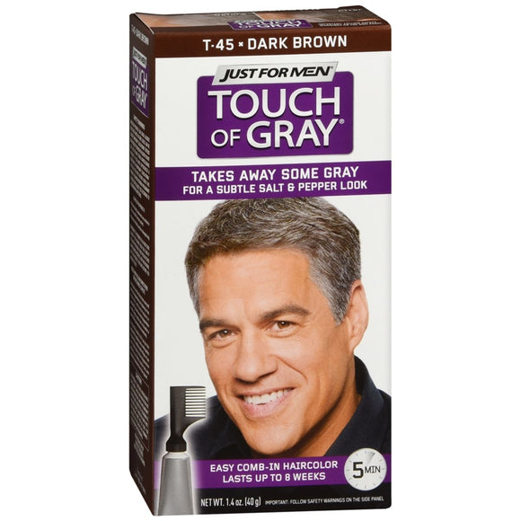 JUST FOR MEN Touch of Gray T-45 Dark Brown - 1 EA