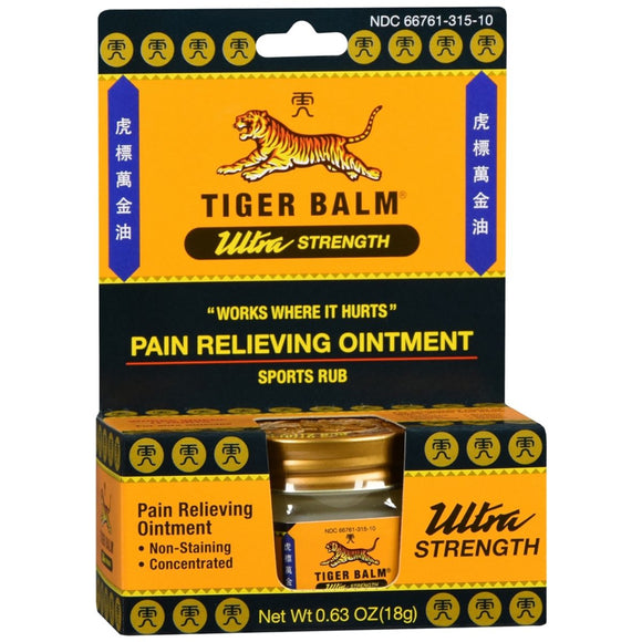 Tiger Balm Pain Relieving Ointment Ultra Strength - 0.63 OZ