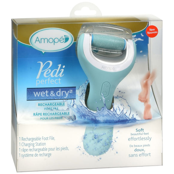 Amope Pedi Perfect Wet & Dry Rechargeable Foot File - 1 EA