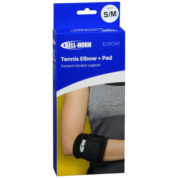 Bell-Horn Tennis Elbow + Pad Black Small/Medium 308S-M - 1 EA