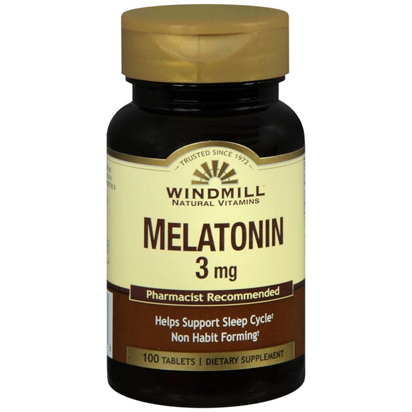 Windmill Melatonin 3 mg Tablets - 100 TB