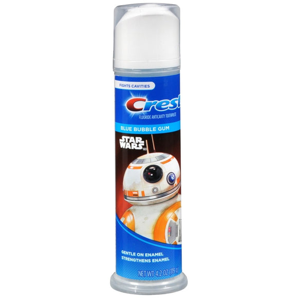 Crest Fluoride Anticavity Toothpaste Star Wars Blue Bubble Gum - 4.2 OZ