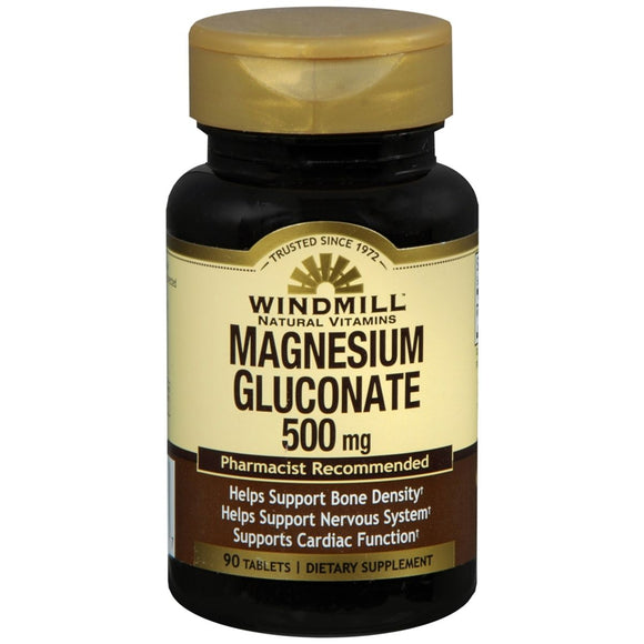 Windmill Magnesium Gluconate 500 mg Tablets - 90 TB