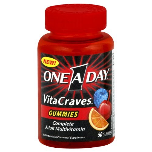 One-A-Day VitaCraves Gummies -- 50 Gummies - Buy Packs and Save (Pack of 5)