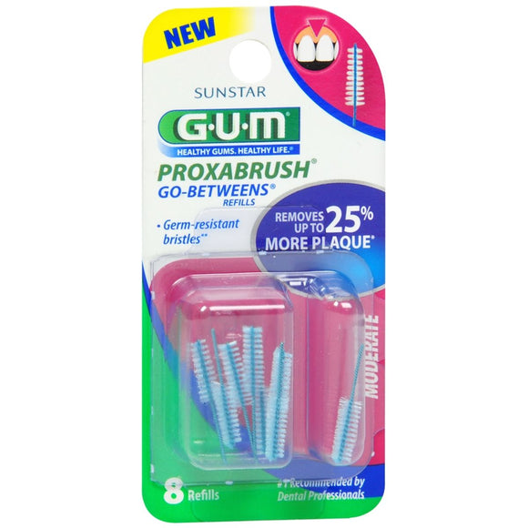 GUM Go-Betweens Proxabrush Refills Moderate - 8 EA