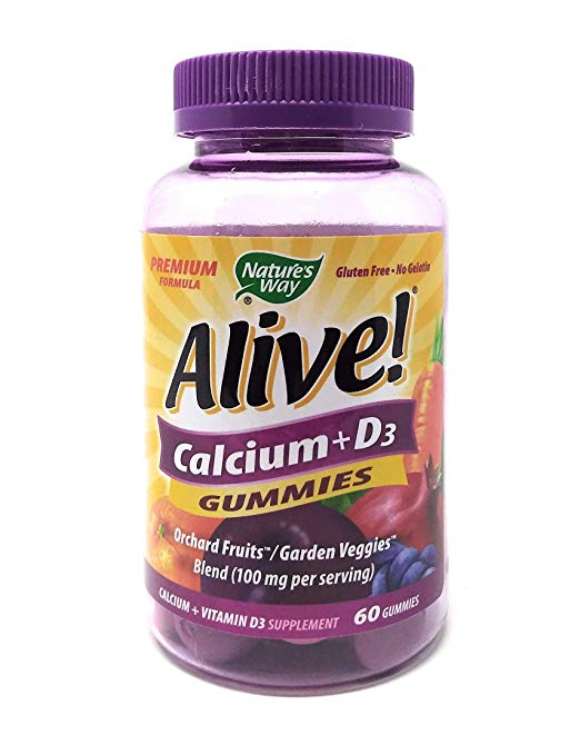 Alive! Calcium Nature's Way 60 Gummy