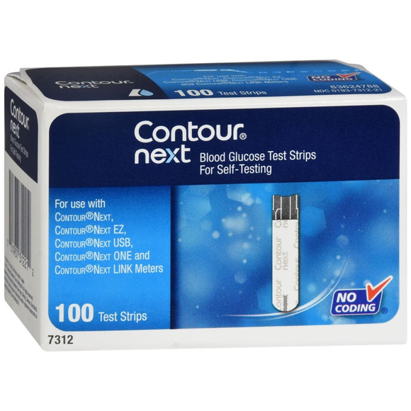 Contour Next Blood Glucose Test Strips 100 EA