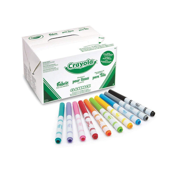 80 ct. Fabric Marker Classpack - 10 Colors, Fine Line