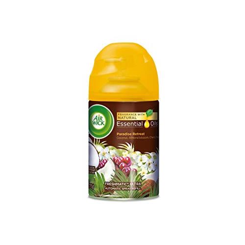 Air Wick Freshmatic Ultra Automatic Spray Refill - Life Scents - Paradise Retreat - Net Wt. 6.17 OZ (175 g) Per Refill Can