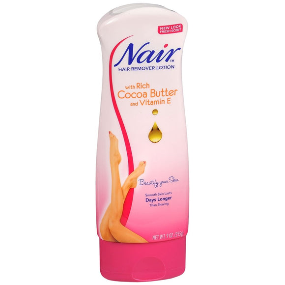 Nair Hair Remover Lotion with Rich Cocoa Butter & Vitamin E - 9 OZ