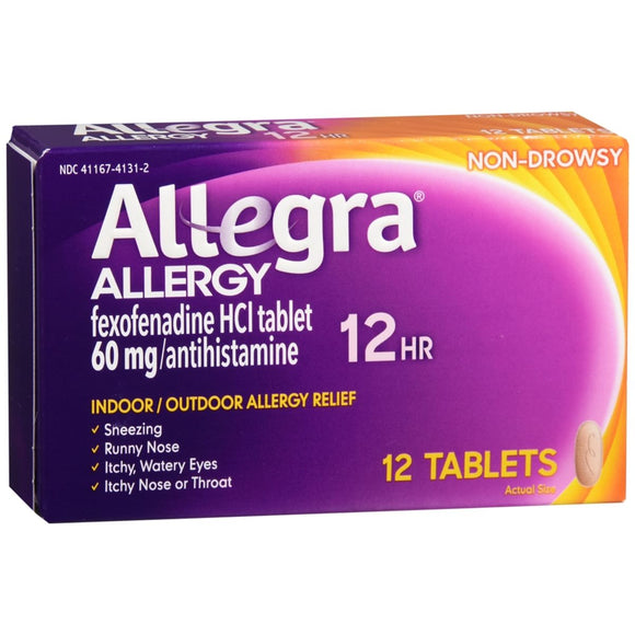 Allegra Allergy 12 Hr Tablets - 12 TB