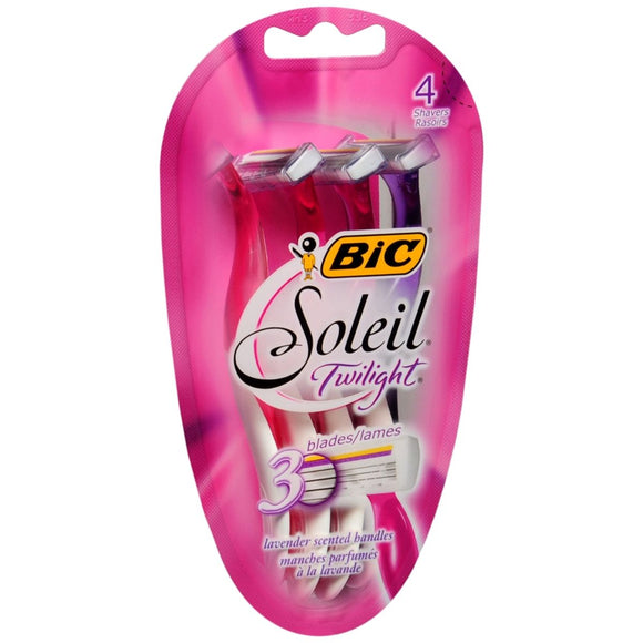 Bic Soleil Twilight Shavers Lavender Scented - 4 EA