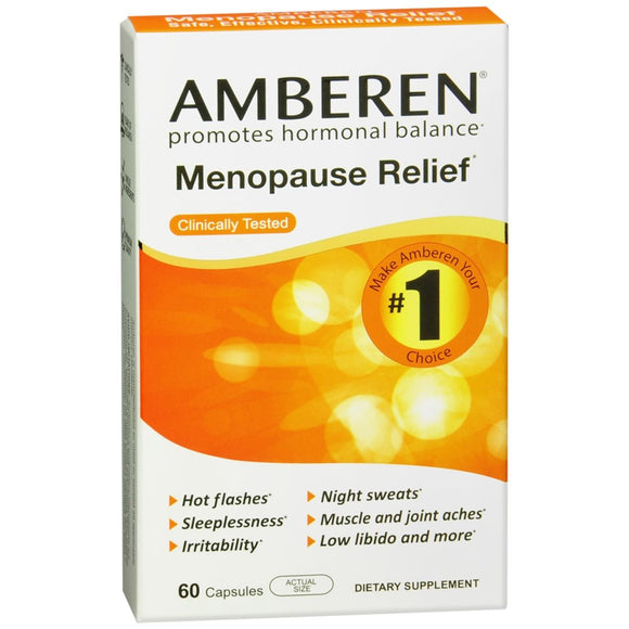 Amberen Menopause Relief Dietary Supplement Capsules - 60 CP