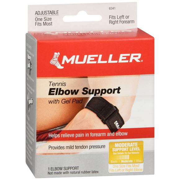 Mueller Sport Care Tennis Elbow Support with Gel Pad One Size 6341 - 1 EA