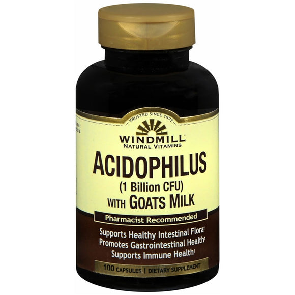 Windmill Acidophilus 1 Billion CFU with Goat's Milk Capsules - 100 CP