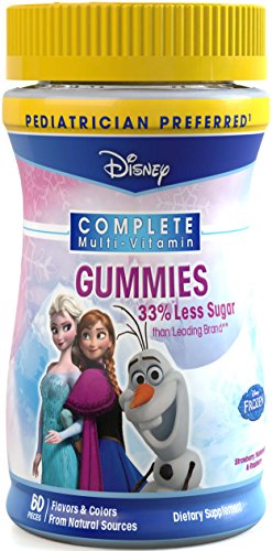 Disney Frozen Complete Multi-Vitamin Gluten-Free Gummies, 60 count - Buy Packs and Save (Pack of 2)