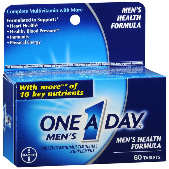 One A Day Men's Health Formula Multivitamin/Multimineral Supplement Tablets - 60 TB