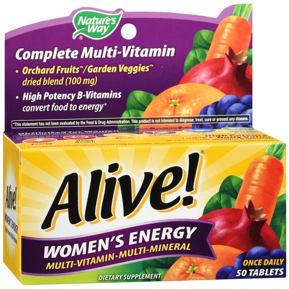 Nature's Way Alive! Women's Energy Multi-Vitamin Multi-Mineral Tablets - 50 TB