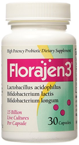 Florajen 3 Probiotic Supplements, 30 Count - Buy Packs and Save (Pack of 5)