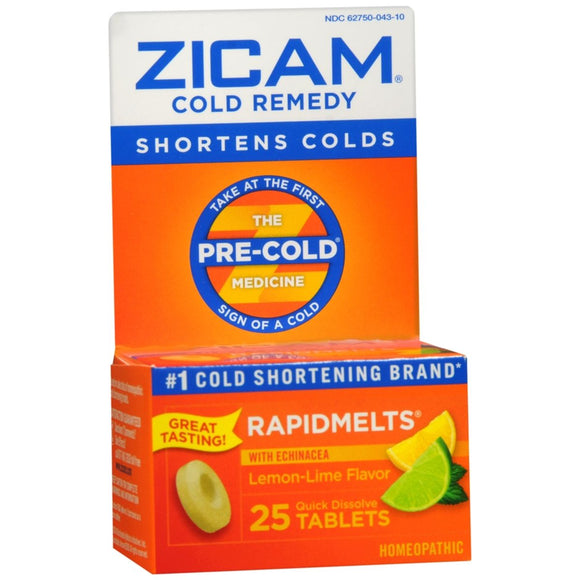 Zicam Cold Remedy RapidMelts Lemon-Lime Flavor - 25 EA