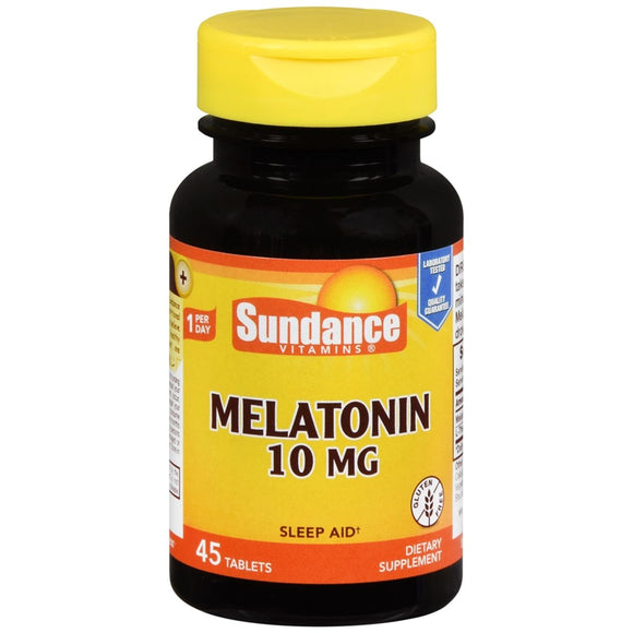 Sundance Vitamins Melatonin 10 mg Tablets - 45 TB