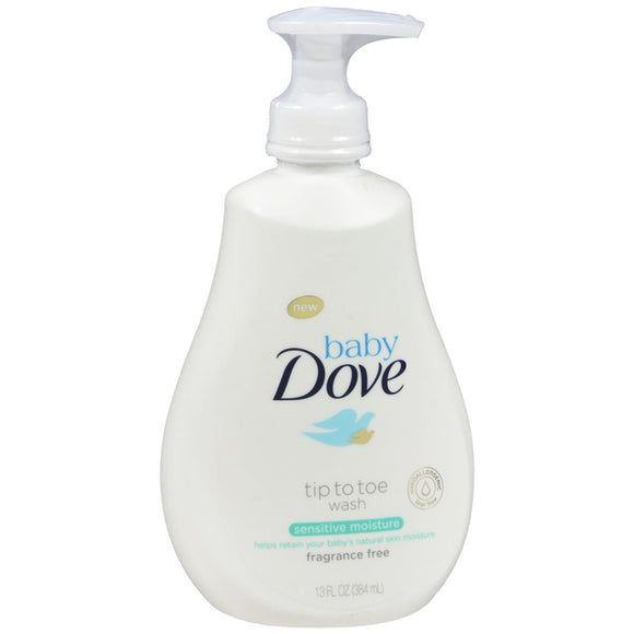 Baby Dove Tip To Toe Wash Sensitive Moisture Fragrance Free - 13 OZ