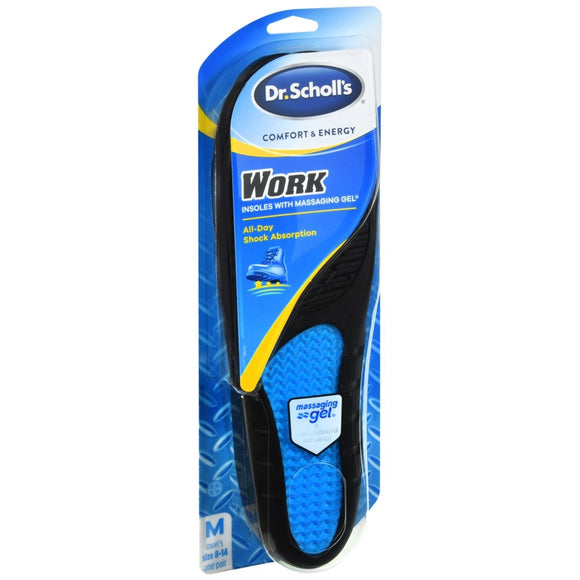 Dr. Scholl's Comfort & Energy Work Insoles With Massaging Gel Men's - 1 PR