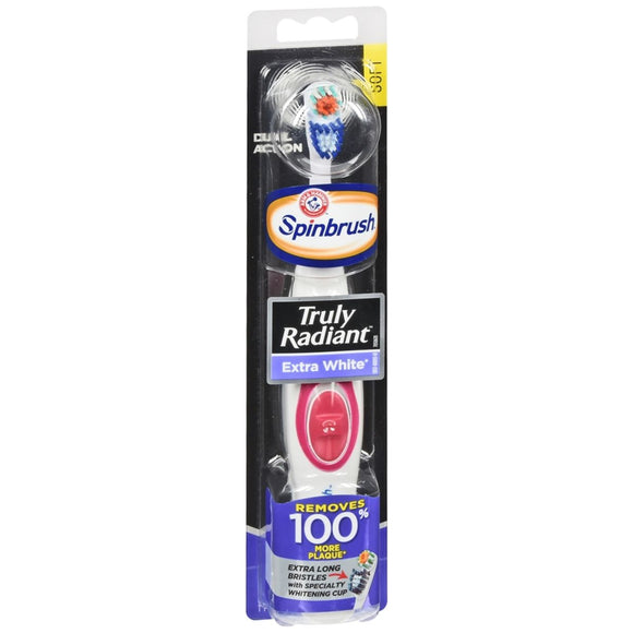 ARM & HAMMER Spinbrush Truly Radiant Extra White Powered Toothbrush Soft - 1 EA