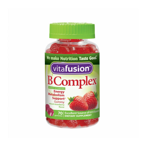 Vitafusion B Complex Adult Gummies Wild Strawberry 70 EA - Buy Packs and Save (Pack of 7)