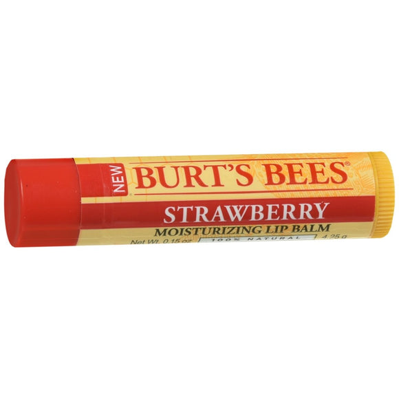 Burt's Bees Moisturizing Lip Balm Strawberry - 0.15 OZ