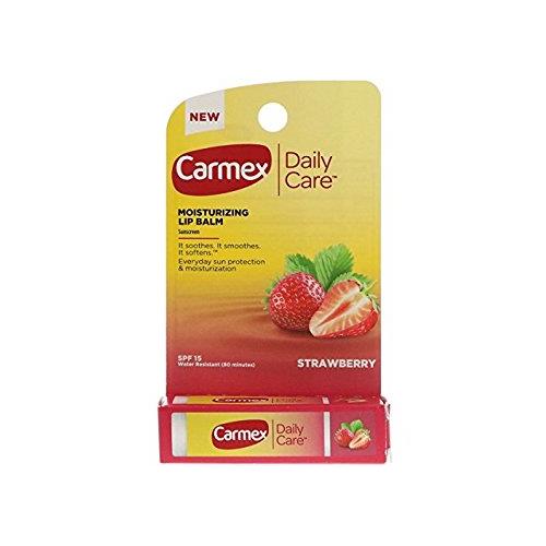 Carmex Daily Care Moisturizing Lip Balm, Strawberry, 0.15 oz